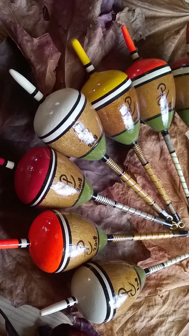 handmade traditional vintage style fishing floats by Paul Chapman